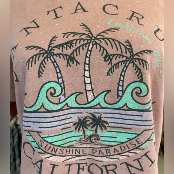 Santa Cruz Skateboards California Tee in Peach Pink - Picture 15 of 16